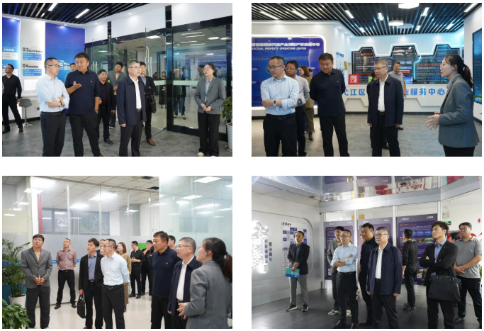 宿州市人社局副局长何龙一行莅临易恒云创参观调研(图2) 宿州市人社局副局长何龙一行莅临易恒云创参观调研(图2)